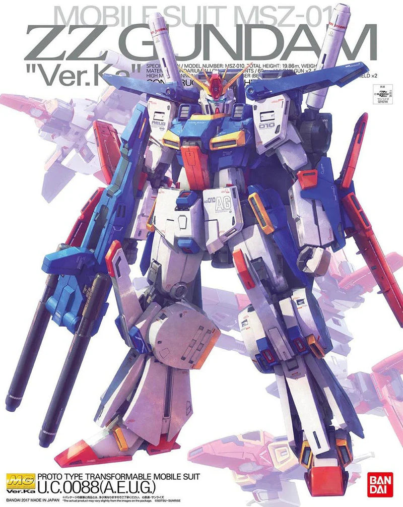 Bandai MG 1/100 ZZ Gundam Ver. Ka – Moepla Hobbies Bandai MG 1/100 ZZ Gundam Ver. Ka – Moepla Hobbies