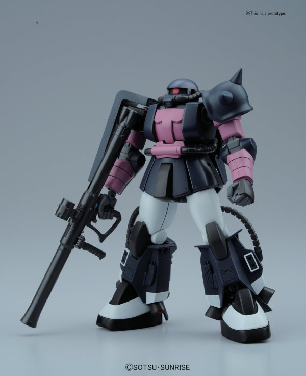 BANDAI Hobby HGUC 1/144 #151 MS-06R-1A Zaku II Black Tristars