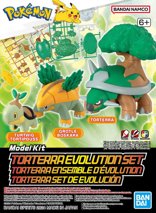Bandai Pokemon Select Series 8 Torterra Evolution Set Model Kit