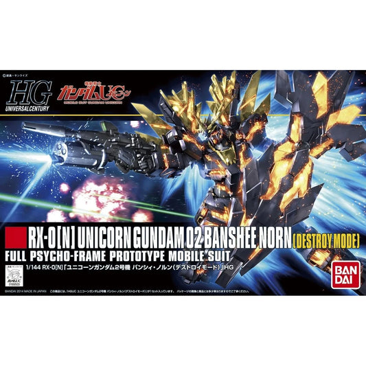Bandai HG Mobile Suit Gundam Unicorn Gundam 02 Banshee Norn Destroy Mode High Grade 1:144 Scale Model Kit