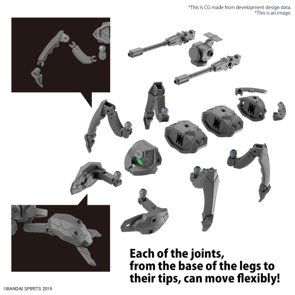 BANDAI Hobby 30MM 1/144 Extended Armament Vehicle (MULTIPLE LEGS MECHA Ver.)
