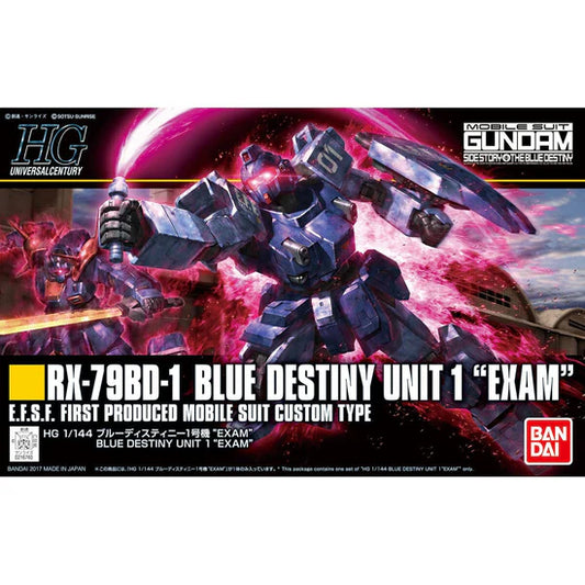 BANDAI Hobby HGUC 1/144 #207 Blue Destiny Unit 1 Exam