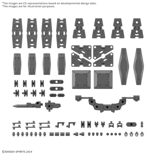 BANDAI HOBBY 30MM 1/144 OPTION PARTS SET 19 (MULTI SHIELD)