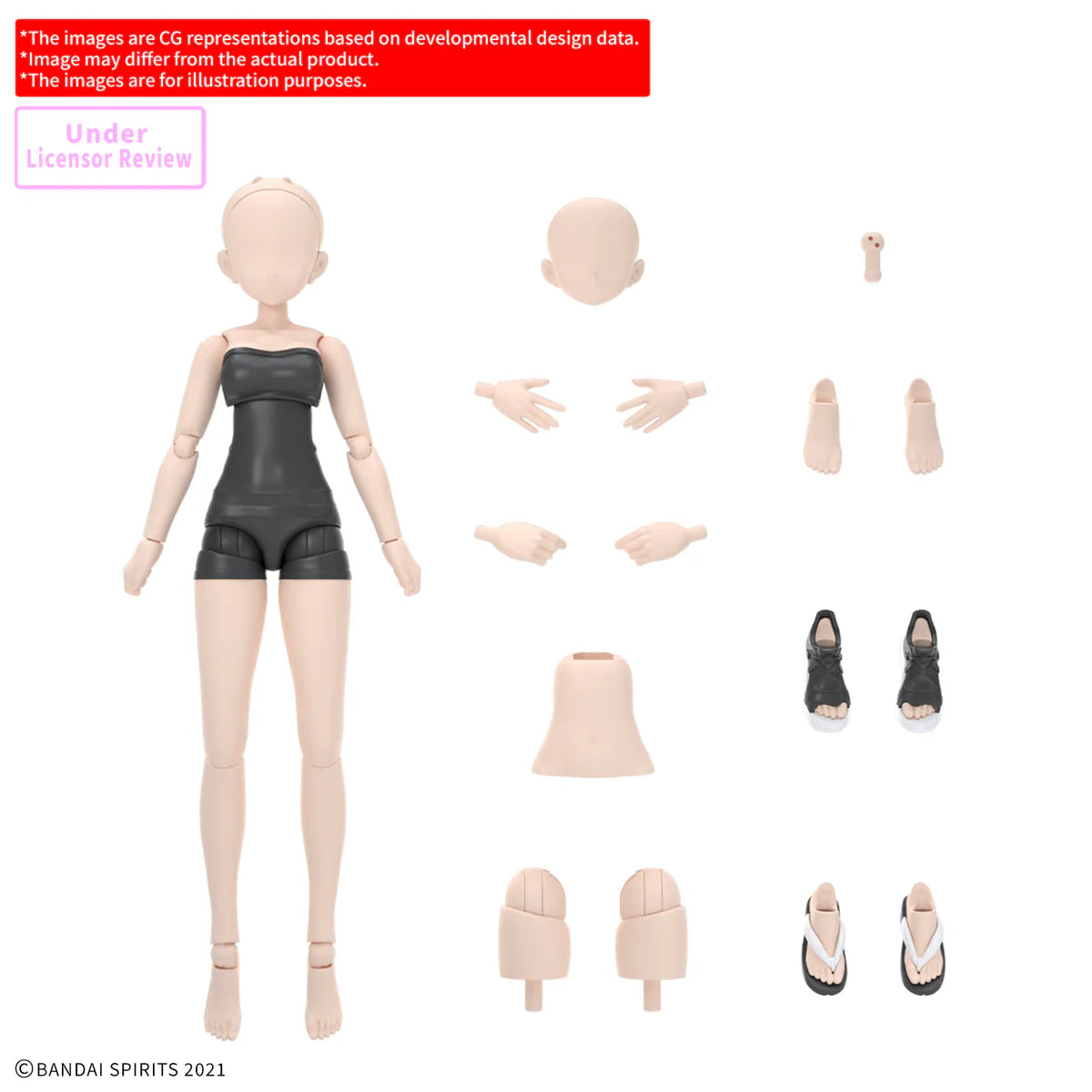 [PRE ORDER]BANDAI 30MS 30 Minutes Sister Option Body Parts Atelier Base Body 01 (Color A)