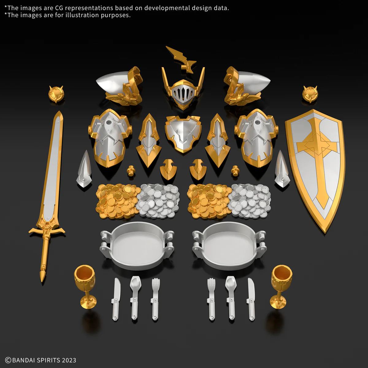 [PRE ORDER]BANDAI 30 Minutes Fantasy Item Shop 6 (Gold/Silver Option) Accessory Kit