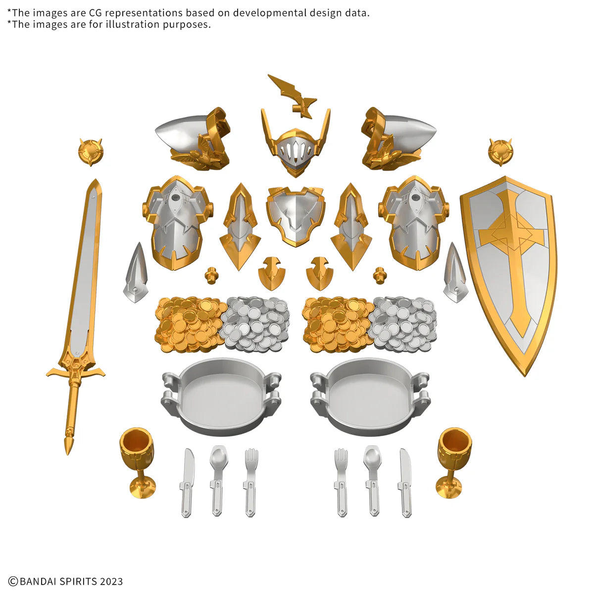 [PRE ORDER]BANDAI 30 Minutes Fantasy Item Shop 6 (Gold/Silver Option) Accessory Kit