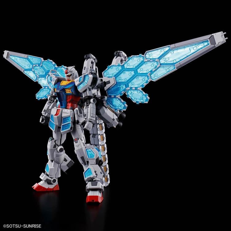 Bandai Mobile Suit Gundam Next Future RX-78F00/E Gundam (EX-001 G.L.R.S.S. Feather Unit) 1/144 Scale Model Kit (Chemical Recycle Ver.)