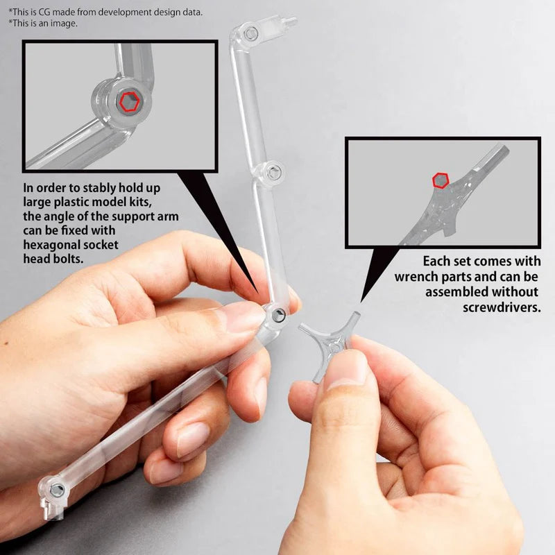 Bandai Gundam Action Base 8 Clear Stand Model Kit
