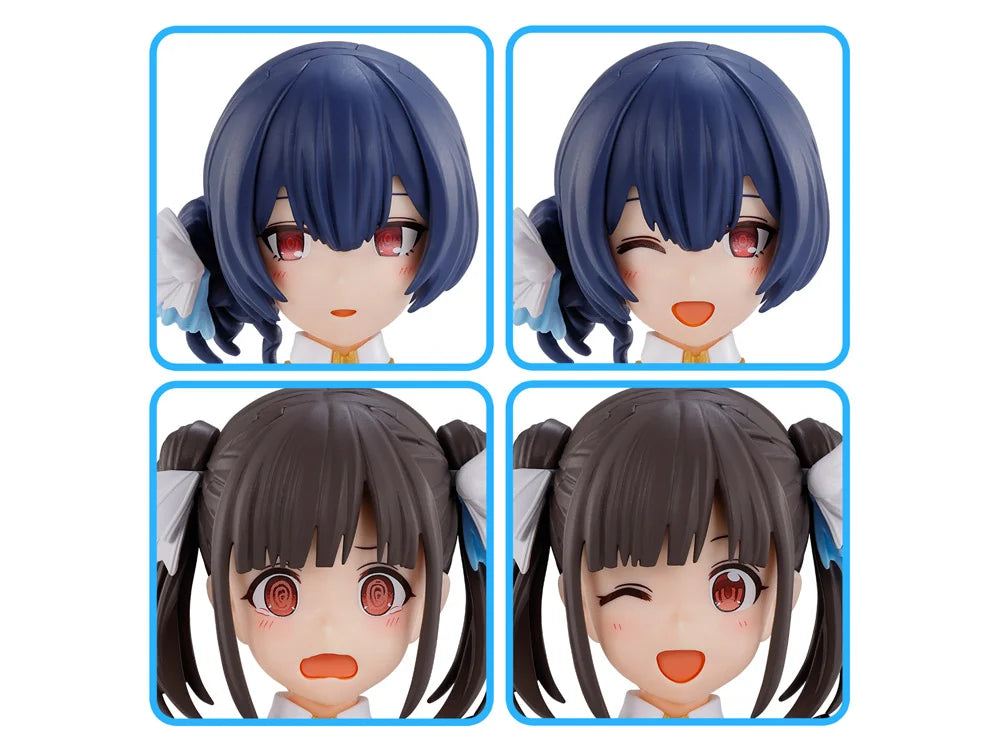 Bandai 30MS The Idolmaster Shiny Colors 30 Minutes Sisters Option Hairstyle & Face Parts (Chiyoko Sonoda & Rinze Morino) Accessory Kit Set