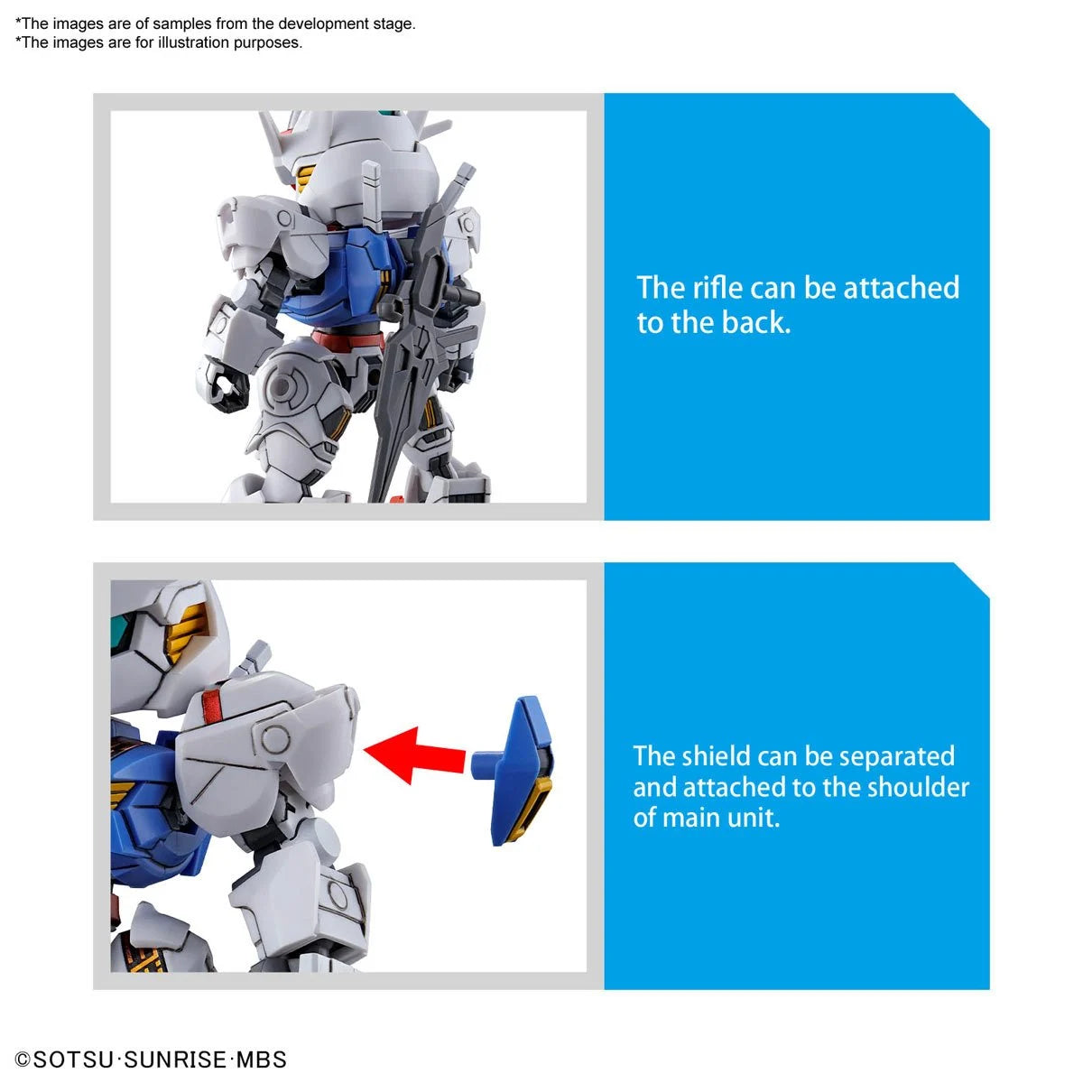 Bandai SD Mobile Suit Gundam: The Witch from Mercury Gundam Aerial SD EX-Standard Model Kit