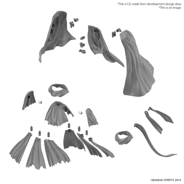 BANDAI HOBBY 30MM 1/144 OPTION PARTS SET 14 (MULTI CLOTH)