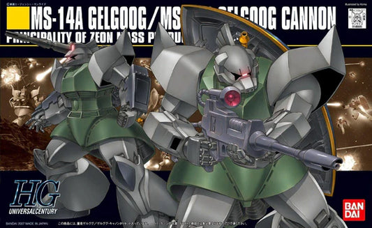 Bandai HGUC 1/144 #076 MS-14A Gelgoog / MS-14C Gelgoog Cannon