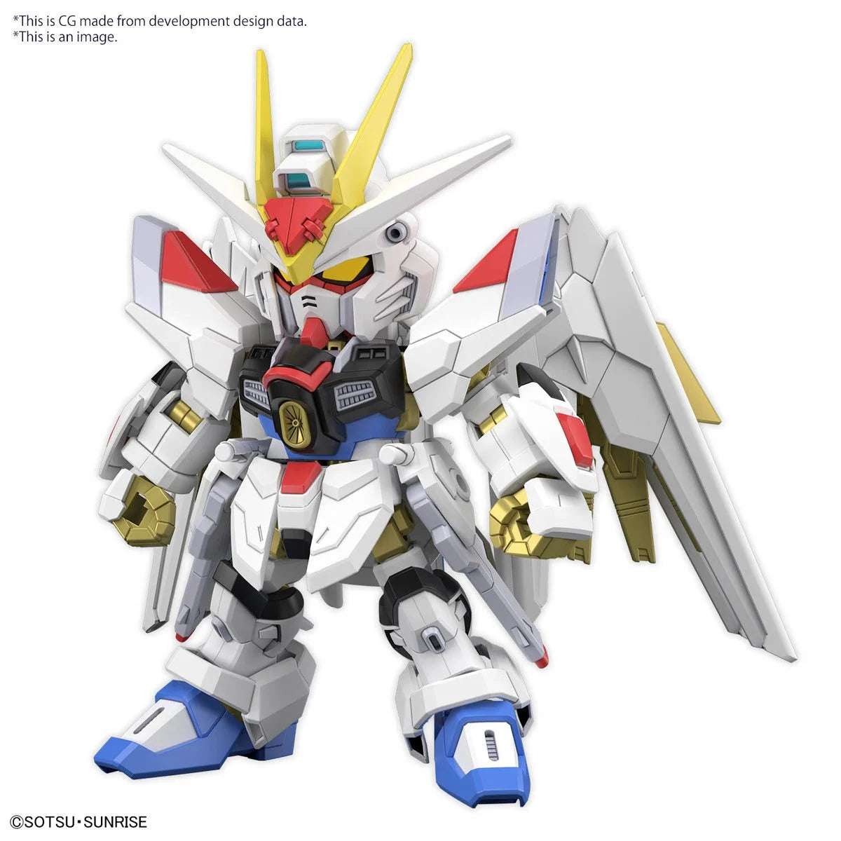 Bandai Mobile Suit Gundam Seed Freedom Mighty Strike Freedom Gundam SD Gundam Cross Silhouette Model Kit