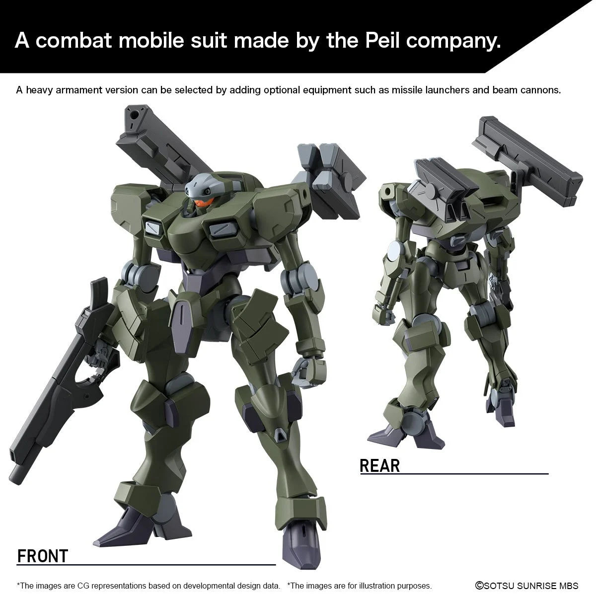 Bandai HG Mobile Suit Gundam: The Witch from Mercury Zowort Heavy High Grade 1:144 Scale Model Kit