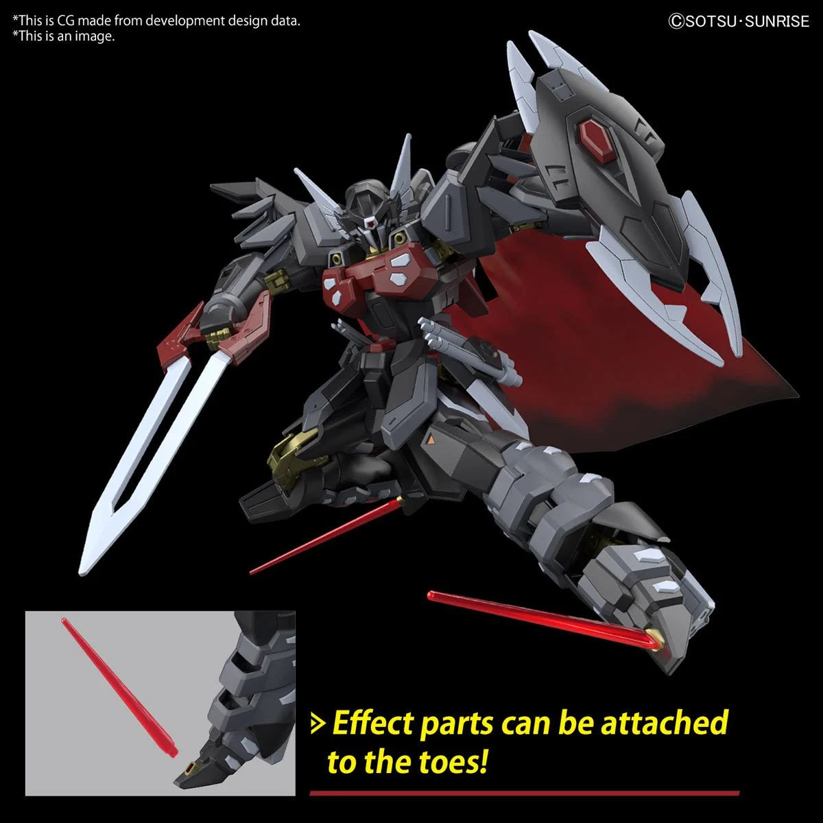 Bandai HG Mobile Suit Gundam Seed Freedom Movie Black Knight Squad Shi-ve.A High Grade 1:144 Scale Model Kit