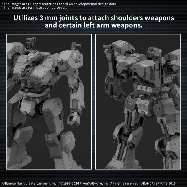 BANDAI HOBBY 30MM ARMORED CORE Ⅵ FIRES OF RUBICON BALAM INDUSTRIES BD-011 MELANDER