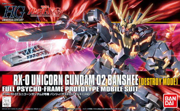BANDAI Hobby HGUC 1/144 #134 Banshee (Destroy Mode)