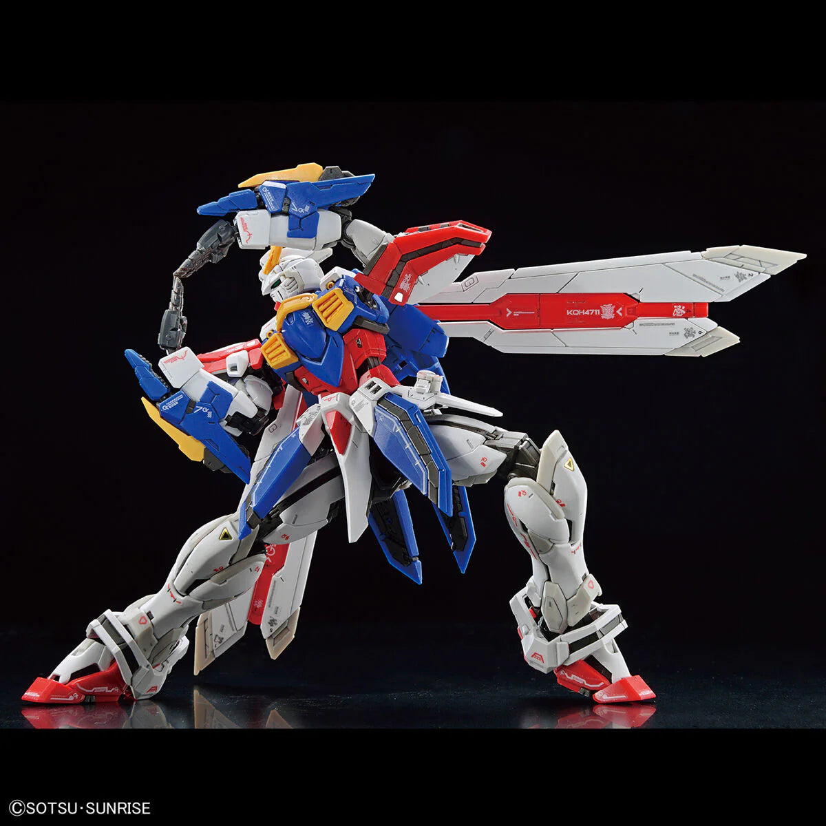 Bandai Gundam 1/144 RG #37 G Gundam GF13-017NJII God Gundam (Burning Gundam) Model Kit