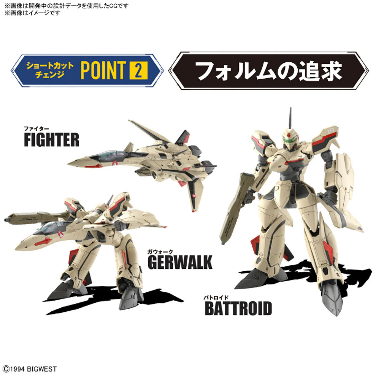 Bandai Macross Plus HG YF-19 Isamu Daison Machine 1/100 Scale Model Kit