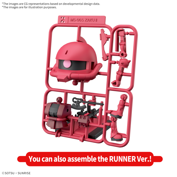 BANDAI HOBBY 1/1 CHARZAKU-KUN DX SET (WITH RUNNER Ver. RECREATION PARTS)