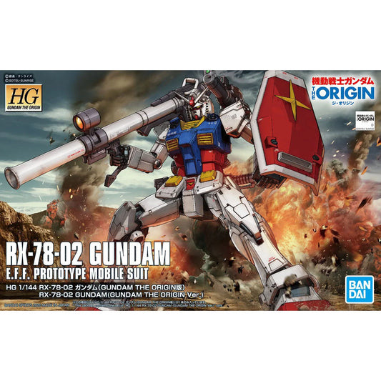 Bandai HG Mobile Suit Gundam RX-78-02 Gundam The Origin Version High Grade 1:144 Scale Model Kit