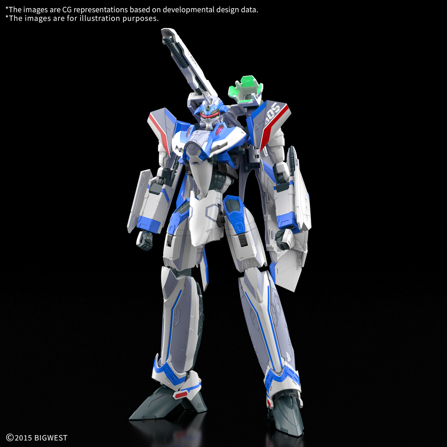 BANDAI HOBBY HG 1/100 VF-31J SIEGFRIED（HAYATE IMMELMANN USE） Deluxe Set