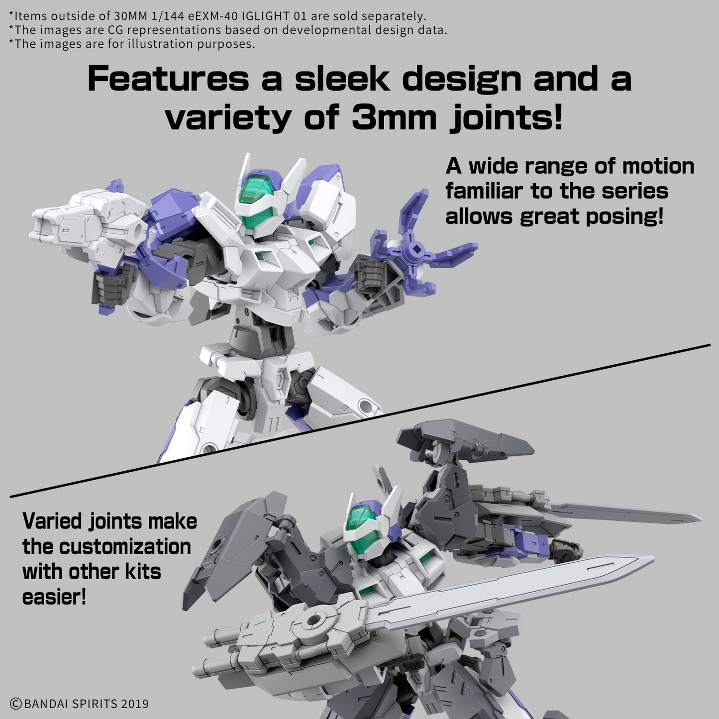 BANDAI HOBBY 30MM 1/144 eEXM-40 IGLIGHT 01