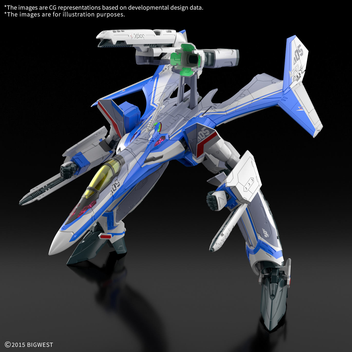 BANDAI HOBBY HG 1/100 VF-31J SIEGFRIED（HAYATE IMMELMANN USE） Deluxe Set