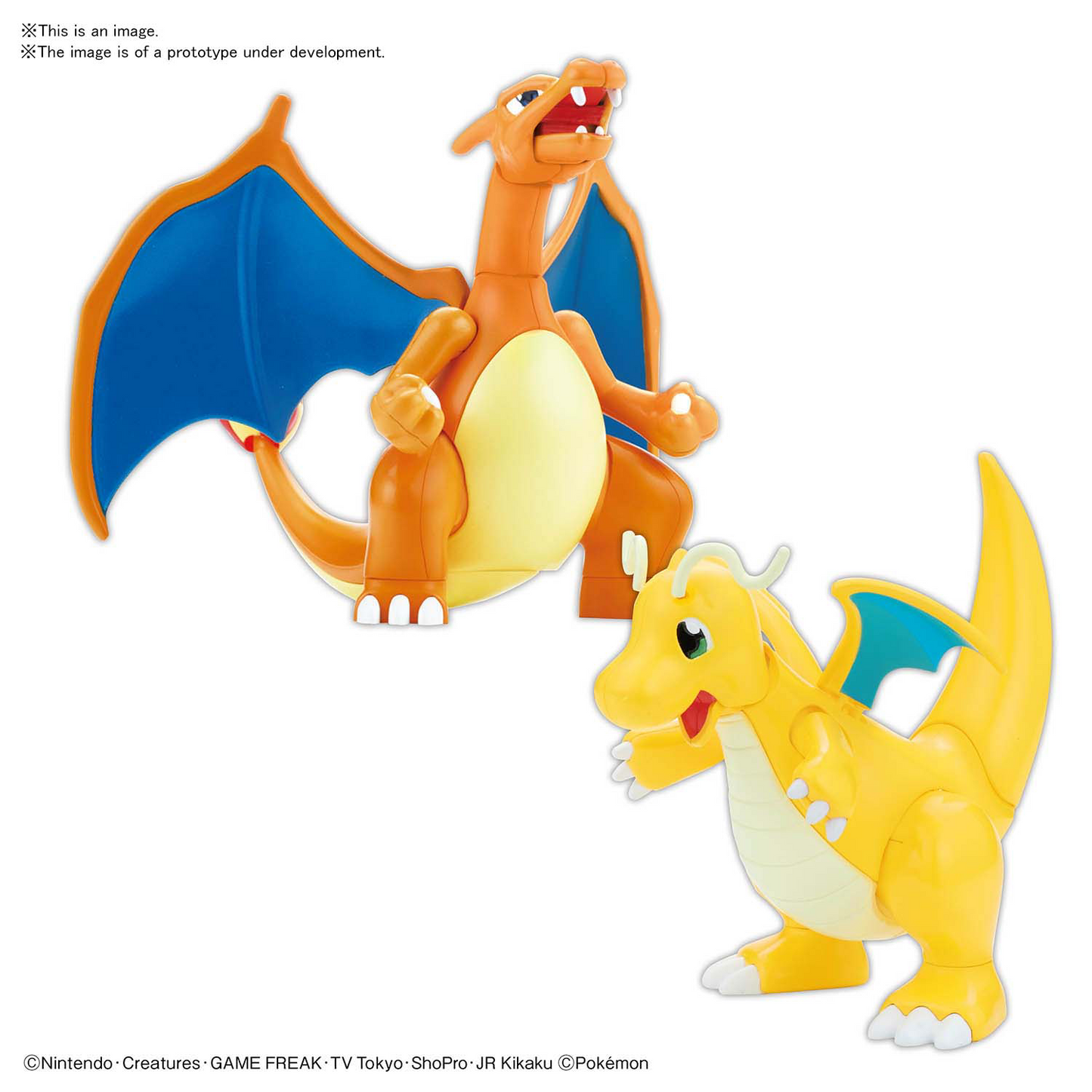 Bandai POKEMON MODEL KIT CHARIZARD & DRAGONITE