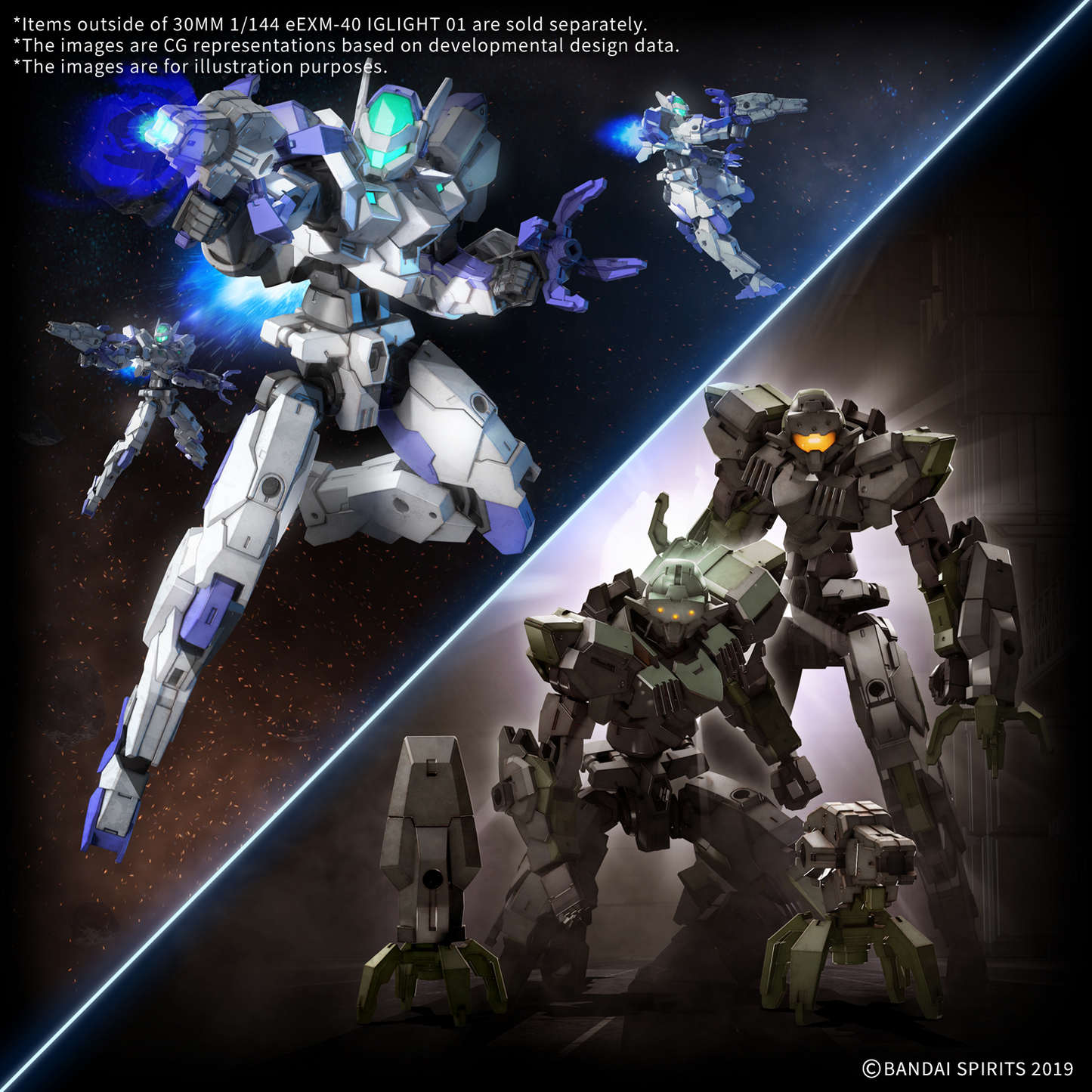 BANDAI HOBBY 30MM 1/144 eEXM-40 IGLIGHT 01