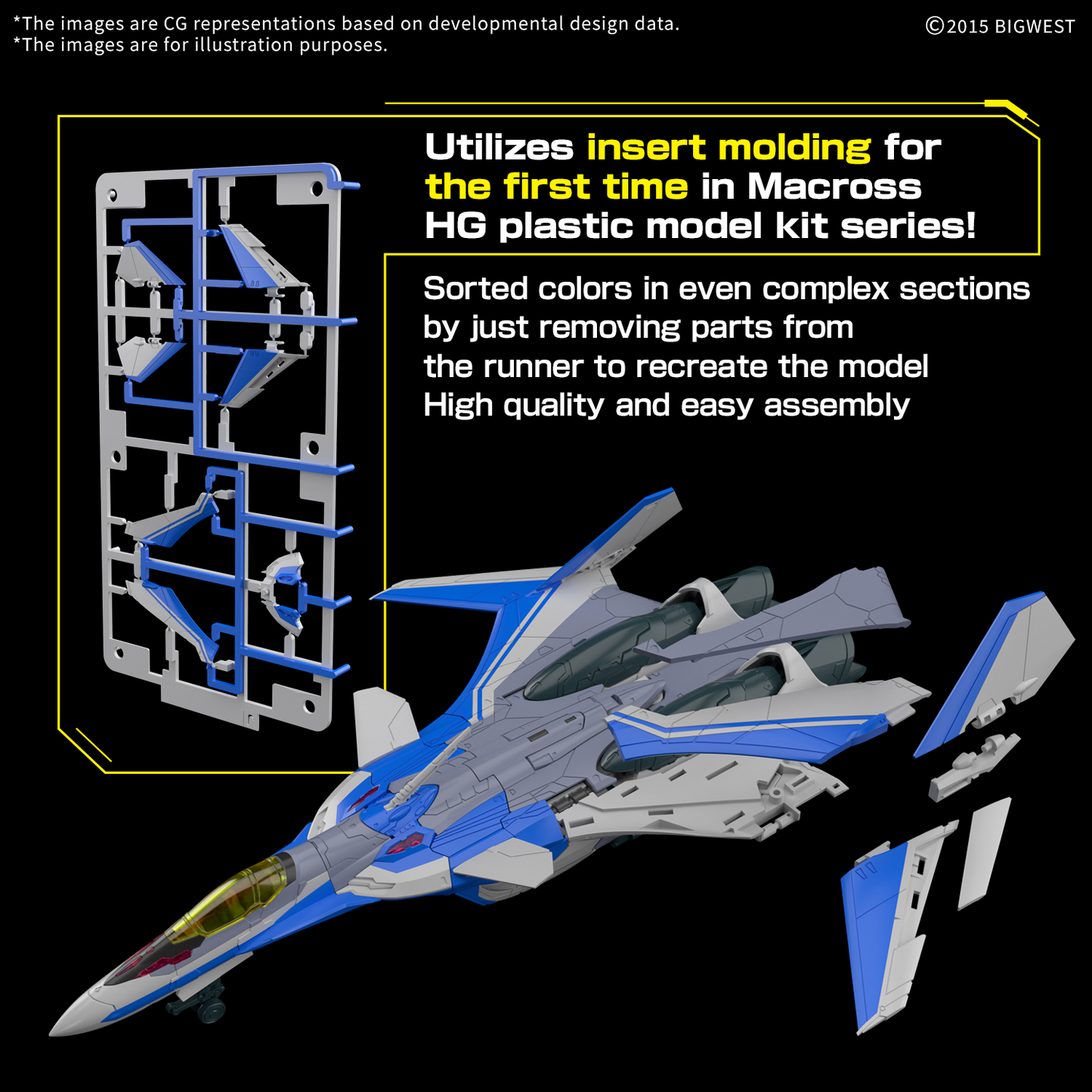 BANDAI HOBBY HG 1/100 VF-31J SIEGFRIED （HAYATE IMMELMANN USE）