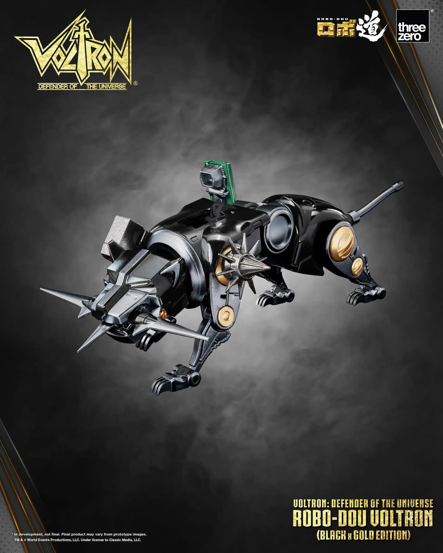 Threezero Voltron: Defender of the Universe ROBO-DOU Voltron (Black x Gold Edition) ETA OCT 2024