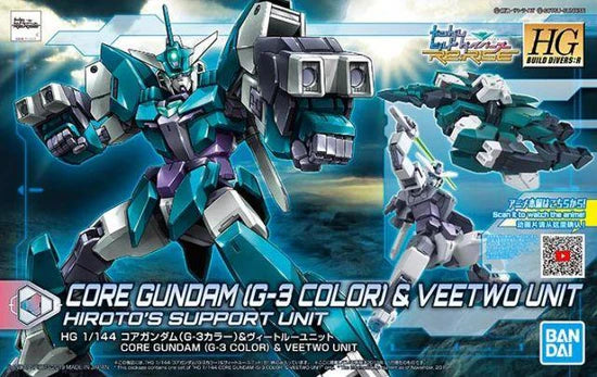 BANDAI HOBBY HGBD:R 1/144 CORE GUNDAM (G3 COLOR) & VEETWO UNIT